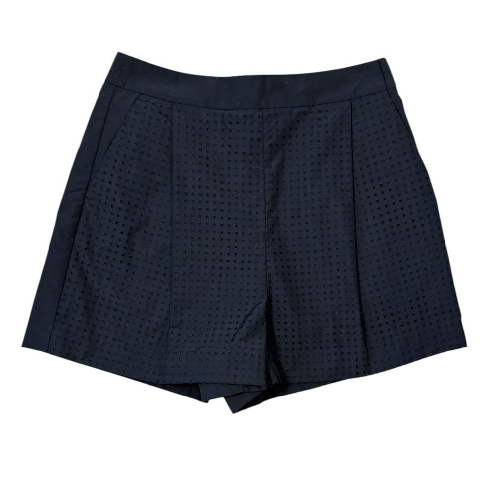 Kate Spade Saturday Black Pleated High Waisted Preppy School Girl Skort